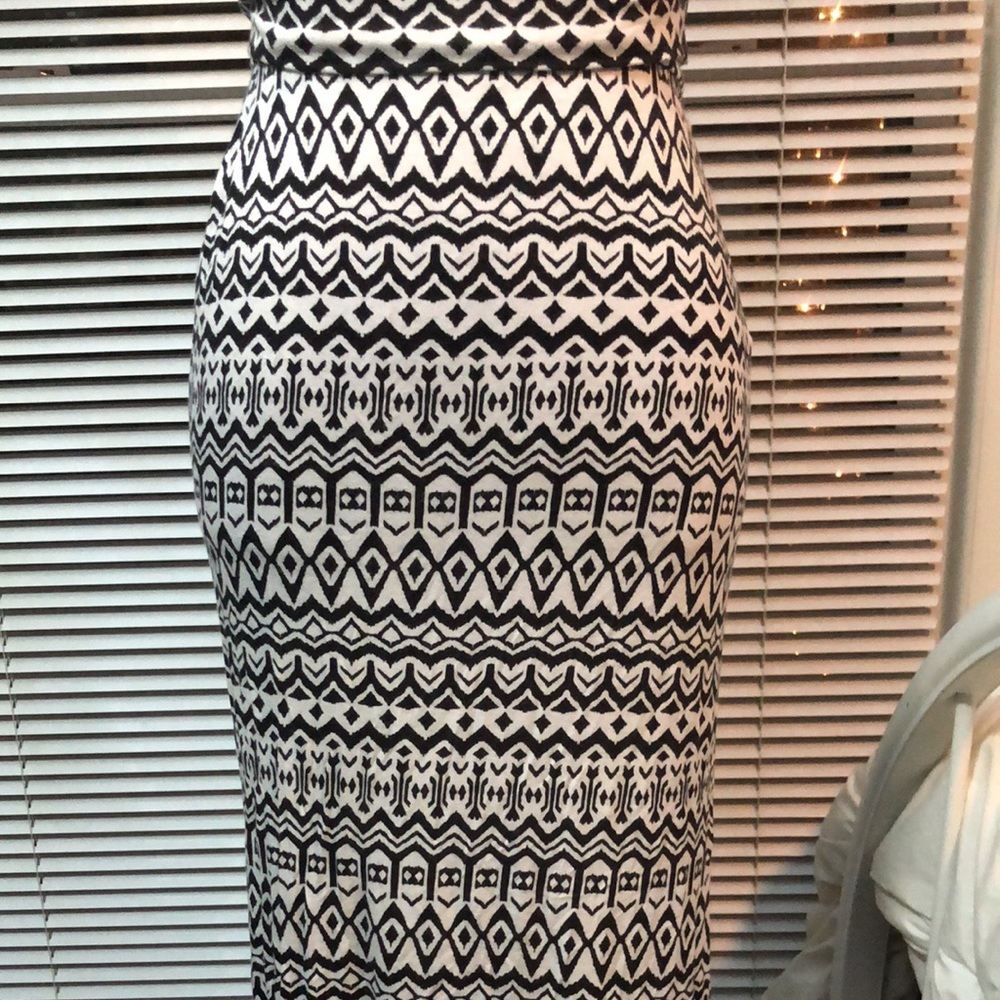 Geo maxi skirt
